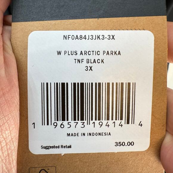 THE NORTH FACE WOMEN'S PLUS SIZE'S 3X ARCTIC PARKA HOODED DOWN JACKET - Picture 7 of 9